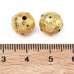 Brass Micro Pave Cubic Zirconia Beads&nbsp;KK-D224-13G