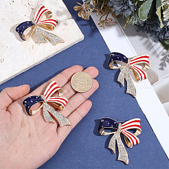 4Pcs Bowknot Enamel Pins&nbsp;JEWB-HY0001-69