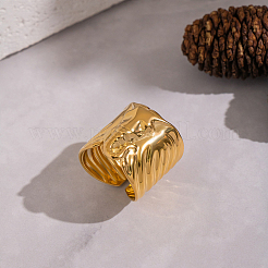 Elephant 304 Stainless Steel Cuff Open Rings&nbsp;LS-HL9999