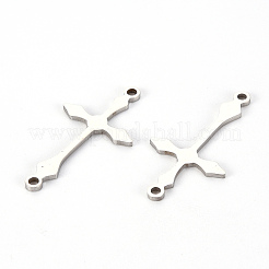 Non-Tarnish 201 Stainless Steel Link Connectors&nbsp;LS-X-STAS-S110-086P