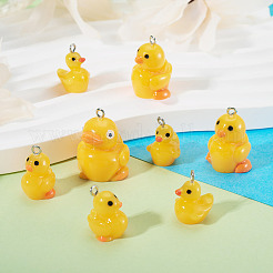 24Pcs 4 Styles Opaque Resin Pendants&nbsp;FIND-TA0009-53