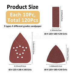 120Pcs 12 Colors Sanding Polish Abrasive Disc Paper&nbsp;DIY-BC0014-55