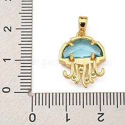 Rack Plating Glass Pendants&nbsp;KK-U035-14G