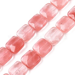 Cherry Quartz Glass Beads Strands&nbsp;G-T138-156
