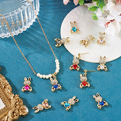 10Pcs UV Plating Alloy Pendants&nbsp;ALRI-TADJ0001-03