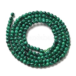 Synthetic Malachite Beads Strands&nbsp;G-B090-A13-01