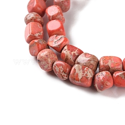 Dyed Natural Imperial Jasper Beads Strands&nbsp;G-U011-A02-01