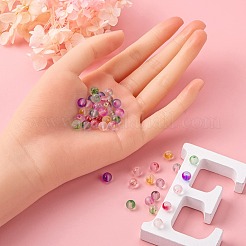 360Pcs 8 Colors Frosted Spray Painted Glass Beads&nbsp;GLAA-YW0001-40