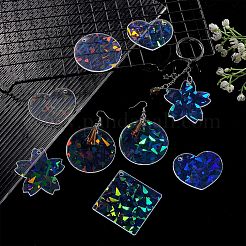 16Pcs 4 Style Transparent Acrylic Pendants&nbsp;FIND-NB0002-58