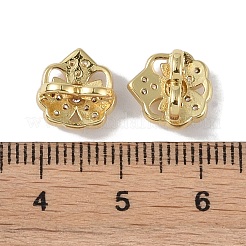 Brass Micro Pave Cubic Zirconia Slide Charms&nbsp;KK-E110-11G