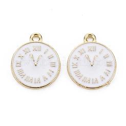 Clock Alloy Enamel Pendants&nbsp;X-ENAM-Q033-11D