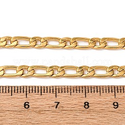 4MM 304 Stainless Steel Figaro Chain Necklaces&nbsp;NJEW-P338-02G