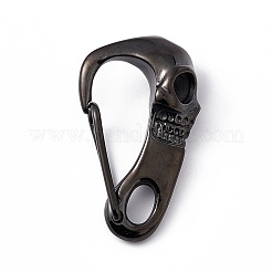304 Stainless Steel Push Gate Snap Keychain Clasps&nbsp;STAS-G290-01B