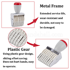 Adjustable Date Plastic Number Stamp&nbsp;AJEW-WH0248-567