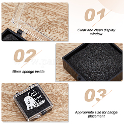 Plastic Badge Storage Gift Box&nbsp;LS-CON-WH0099-06A