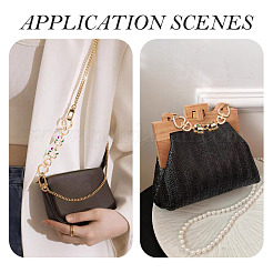 4Pcs 4 Colors Cat Back Shaped Alloy Enamel Heart Link Bag Strap&nbsp;AJEW-TAC00035