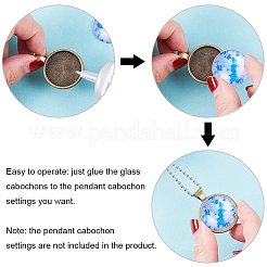 Flatback Glass Cabochons for DIY Projects&nbsp;GGLA-PH0004-27B