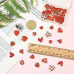 44Pcs 11 Styles Alloy Enamel Pendants&nbsp;ENAM-FS0004-28