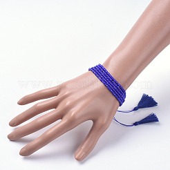 Adjustable Glass Seed Beads Braided Bead Bracelets&nbsp;BJEW-JB04777