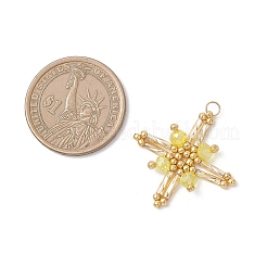 Glass Beaded Pendants&nbsp;PALLOY-MZ01161-01