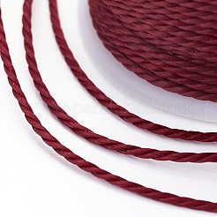Round Waxed Polyester Cord&nbsp;YC-G006-01-1.0mm-09