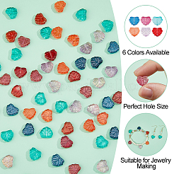 120Pcs 6 Colors Handmade Lampwork Beads&nbsp;LAMP-HS0001-13