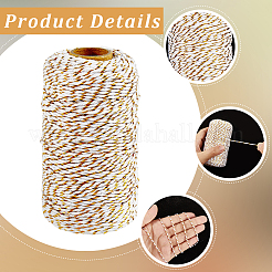 2 Rolls Macrame 2-Ply Cotton Braided Thread&nbsp;MAKN-CY0001-01A
