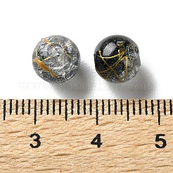 Transparent Crackle Acrylic Beads&nbsp;DACR-D300-01D-8mm