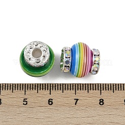 Rondelle Strip Plastic European Beads&nbsp;KK-L236-02S