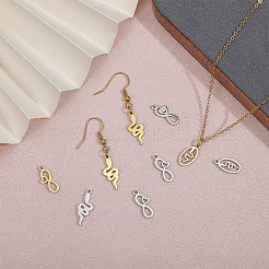 16Pcs 8 Style Ion Plating(IP) 304 Stainless Steel Charms&nbsp;STAS-CA0002-10