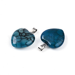 Natural Dragon Veins Agate Pendants&nbsp;G-N0325-14A