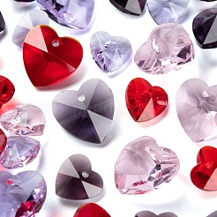 240Pcs 8 Style Romantic Valentines Ideas Glass Charms&nbsp;GLAA-LS0001-06