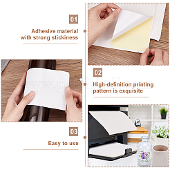 Paper Adhesive Stickers&nbsp;STIC-WH0304-005A