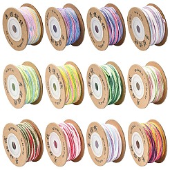 4 Rolls 4 Colors Segment Dyed Macrame Cotton Cord&nbsp;OCOR-YW0001-27C