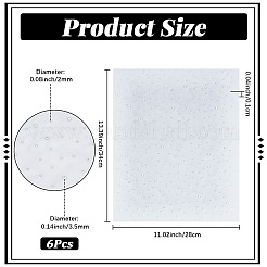 6 Sheets Hotfix Glass Rhinestone&nbsp;DIY-CP0013-86
