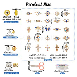 DIY Evil Eye Bracelet Making Kit&nbsp;DIY-TA0004-42