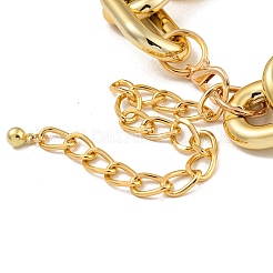 Chunky CCB Plastic Curb/Cable Chain Necklaces for Women&nbsp;NJEW-K261-01A-G-1