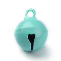 Baking Paint Brass Bell Pendants&nbsp;KK-WH0044-35A