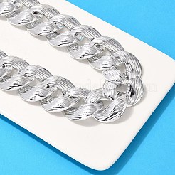 Electroplated CCB Curb Chain Necklace & Bracelets Set&nbsp;SJEW-G084-01P