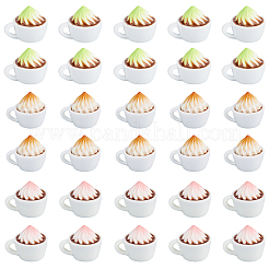30Pcs 3 Colors Mini Coffee Cup Resin Display Decorations&nbsp;DJEW-SC0001-24