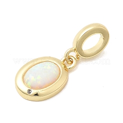Brass Micro Pave Clear Cubic Zirconia Pendants&nbsp;KK-H529-35G