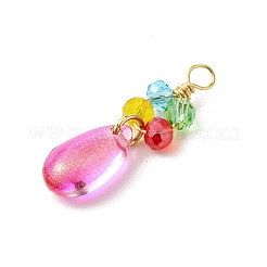 Gradient Color Glass Pendants&nbsp;PALLOY-JF03229