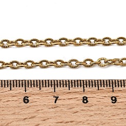 304 Stainless Steel Cable Chain Necklaces&nbsp;STAS-O053-33G