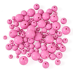 100Pcs 5 Styles Opaque Acrylic Beads&nbsp;MACR-TADJ0001-12F