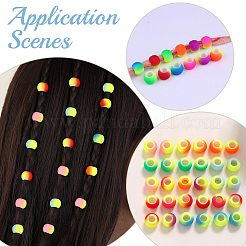 150Pcs Resin Hair Coil Cuffs&nbsp;OHAR-SP0001-19
