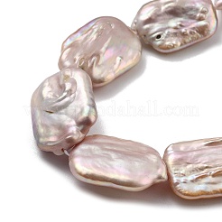 Natural Baroque Keshi Pearl Beads Strands&nbsp;PEAR-P064-01F-05C