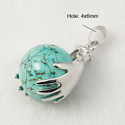 Natural & Synthetic Gemstone Pendants&nbsp;G-G074-M