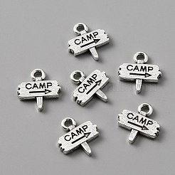 Tibetan Style Alloy Charms&nbsp;FIND-CJC0006-35AS