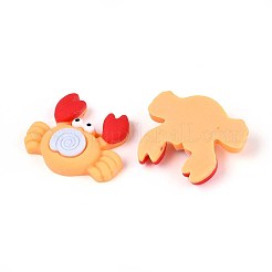 Crab Opaque Resin Cabochons&nbsp;CRES-T025-33A