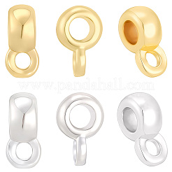 80Pcs 2 Colors Brass Tube Bails&nbsp;KK-BBC0028-48